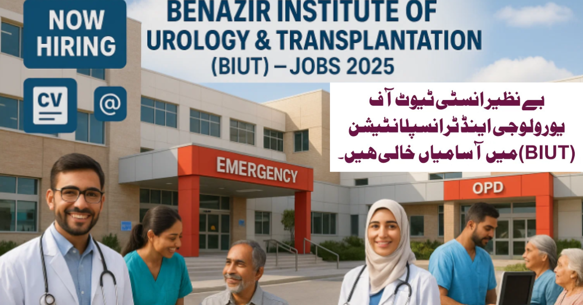 Benazir Institute of Urology and Transplantation Jobs 2025