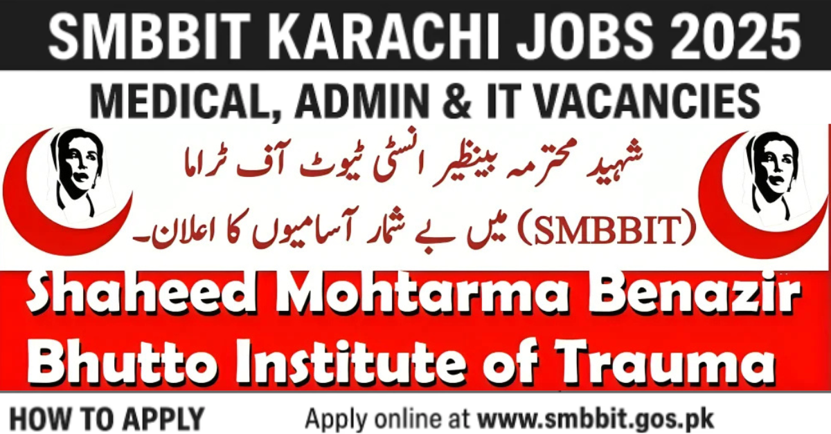 SMBBIT Karachi Jobs 2025 Medical Admin & IT Vacancies