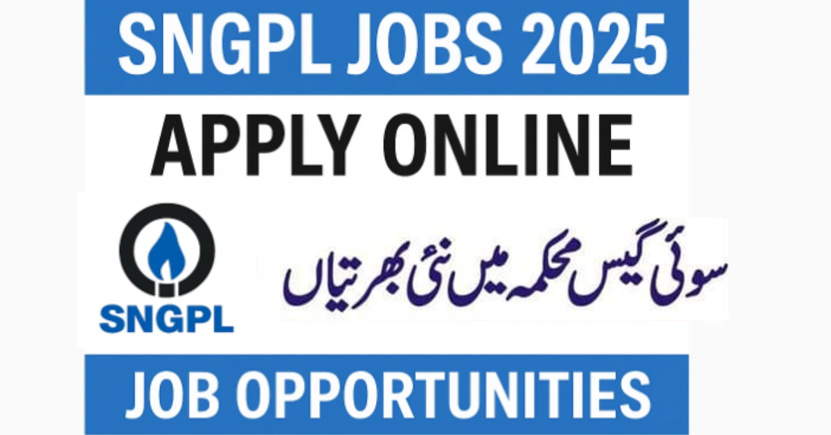 SNGPL Jobs 2025 Apply Online for Sui Northern Gas