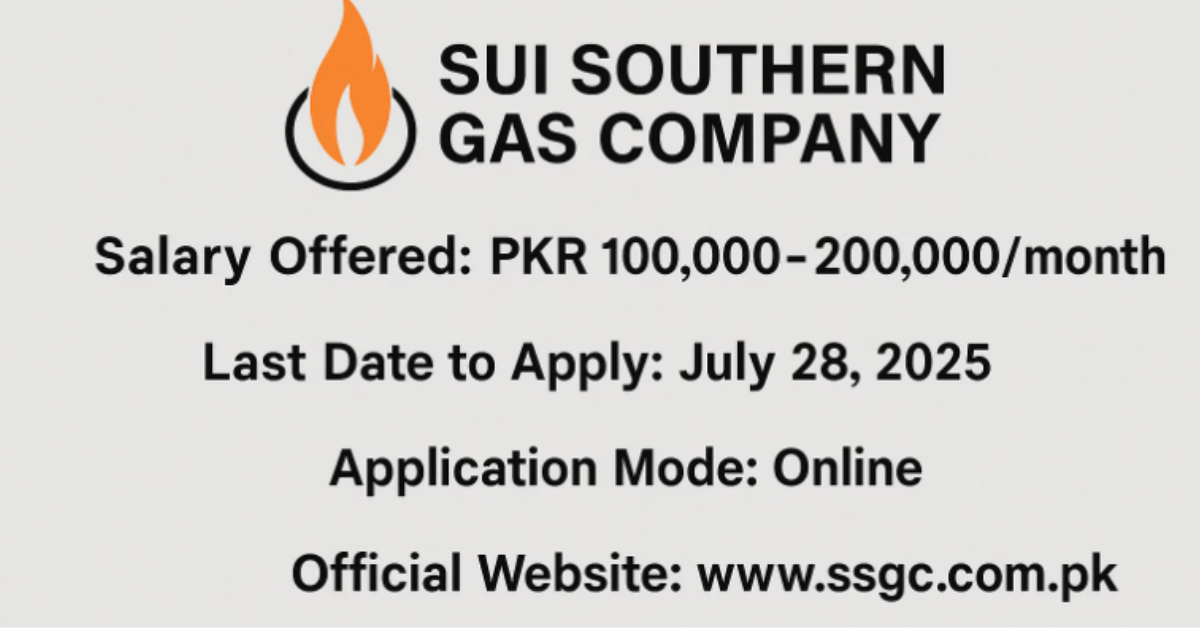 SSGC Jobs 2025 in Pakistan – Apply Online